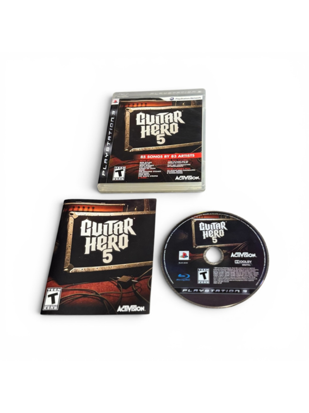 Activision Guitar Hero 5 Video Game for PlayStation 3 Ps3 Complete Cib